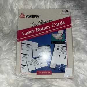 Avery Large Rotary Cards Laser/Inkjet 3 x 5 White 150 Cards/Box 05386